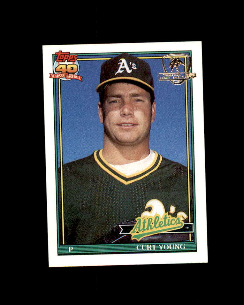 Curt Young Card 
1991 Topps Desert Shield #473 Oakland Athletics Image 1