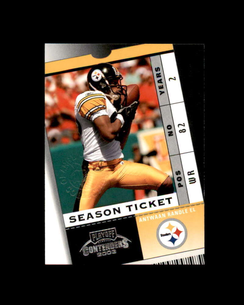 Antwaan Randle El Card 2003 Playoff Contenders Orange County #75 4/5 Image 1