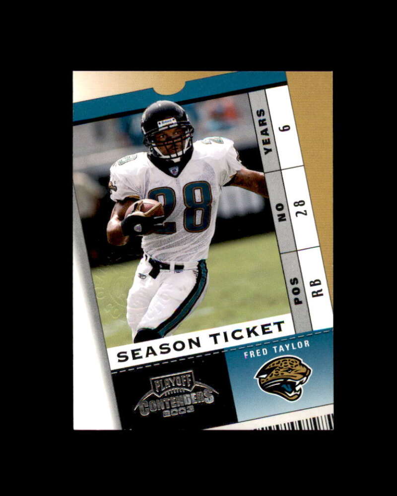 Fred Taylor Card 2003 Playoff Contenders Orange County #96 5/5 Image 1