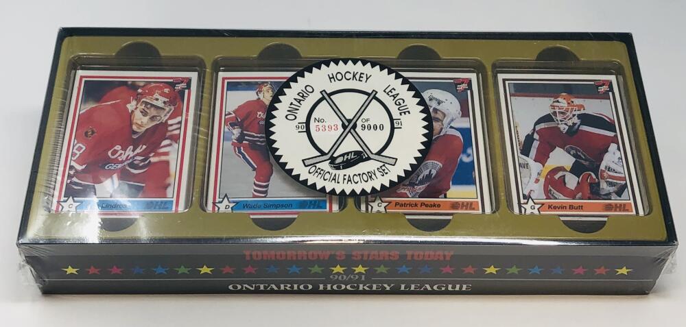 1990-91 OHL Tomorrowâs Stars Today Hockey Factory Set Image 1