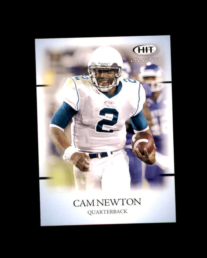 Cam Newton Rookie Card 2011 Sage Hit #57 Carolina Panthers Image 1