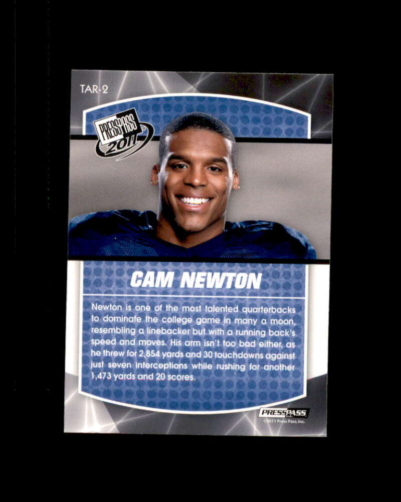 Cam Newton Rookie Card 2011 Press Pass Target Exclusive #TAR2 Carolina Panthers Image 2