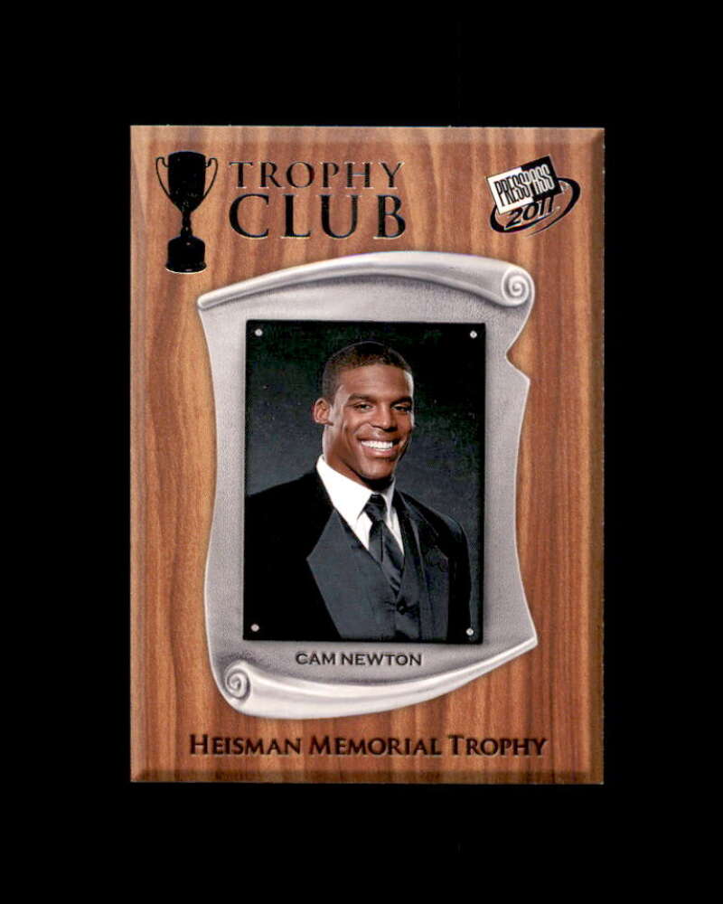 Cam Newton Rookie Card 2011 Press Pass Trophy Club #57 Panthers Image 1