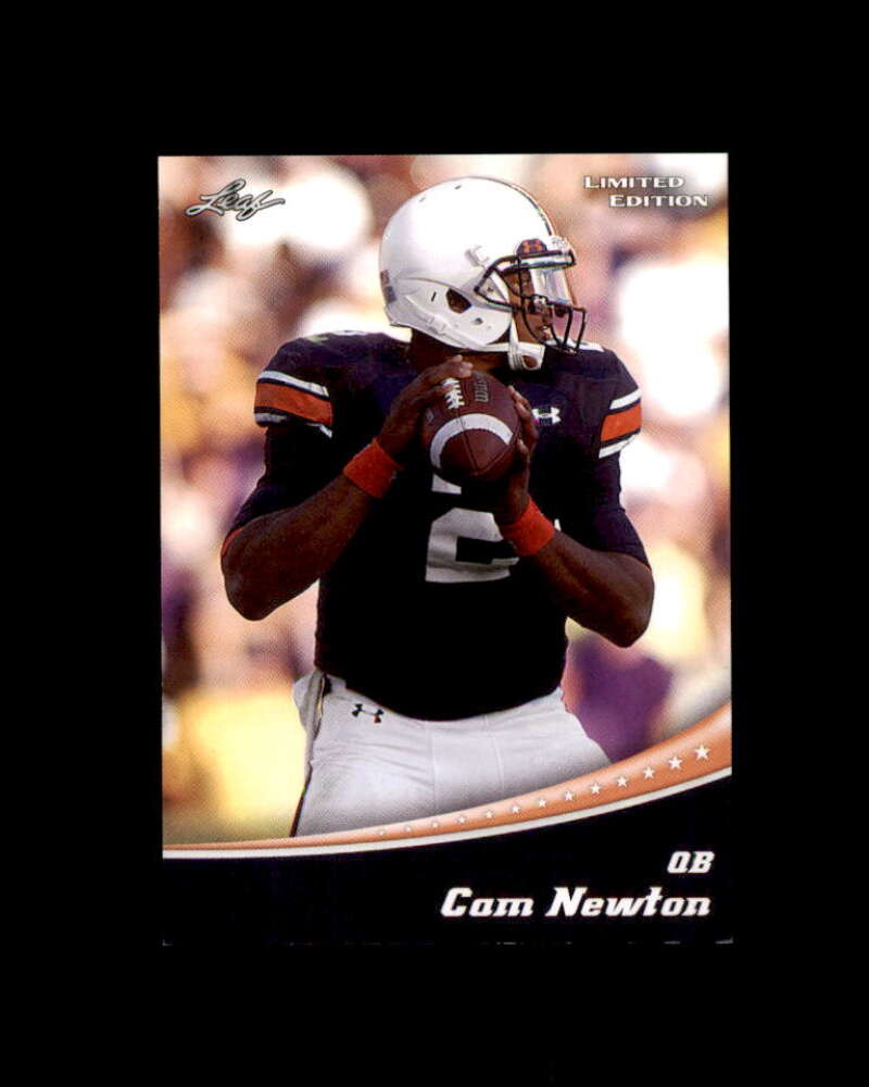 Cam Newton Rookie Card 2011 Leaf Draft Limited Edition #4A Panthers Image 1