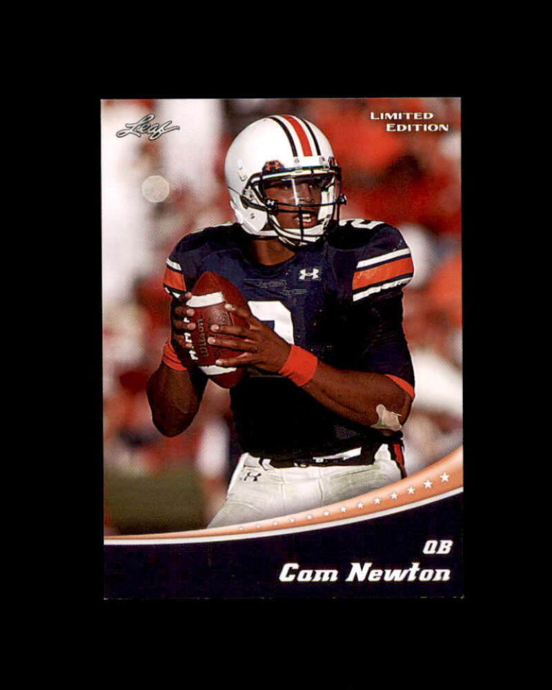 Cam Newton Rookie Card 2011 Leaf Draft Limited Edition #4B Panthers Image 1