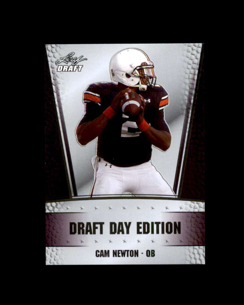 Cam Newton Rookie Card 2011 Leaf Draft Draft Day Edition #DD4B Panthers Image 1