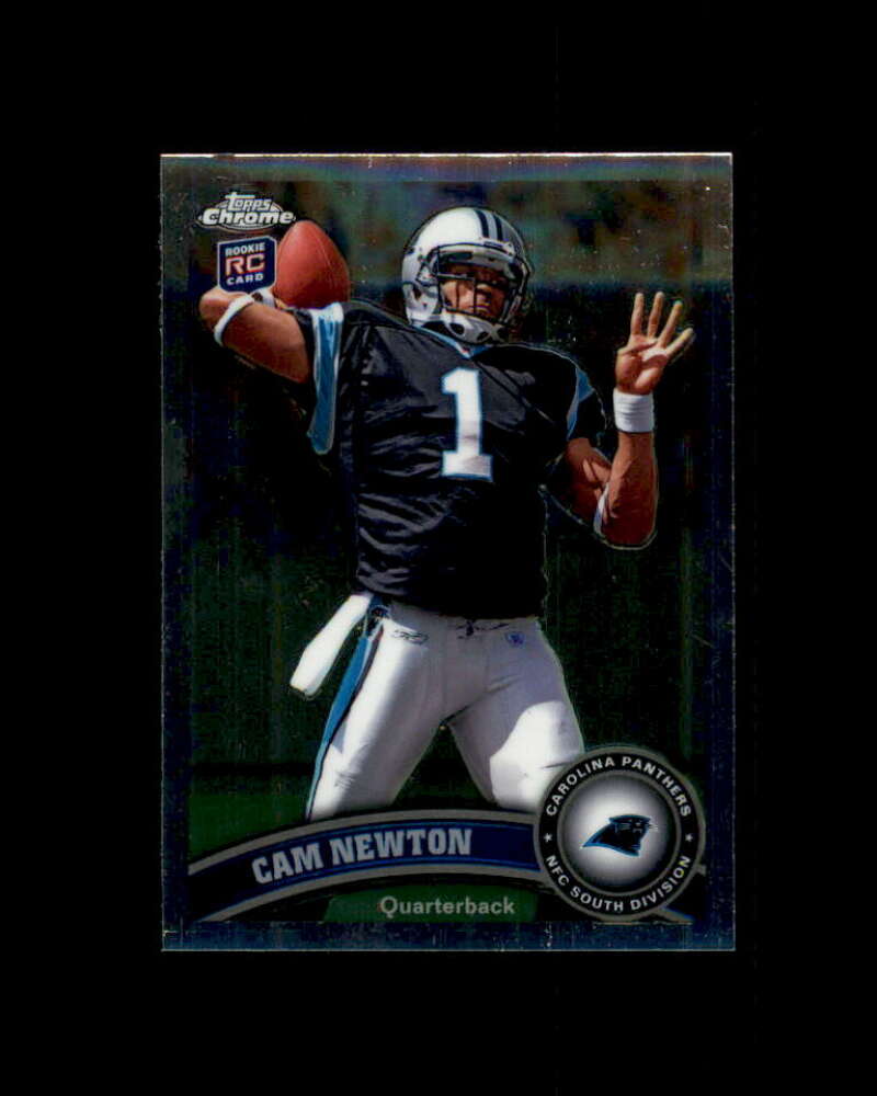 Cam Newton Rookie Card 2011 Topps Chrome #1 Panthers Image 1
