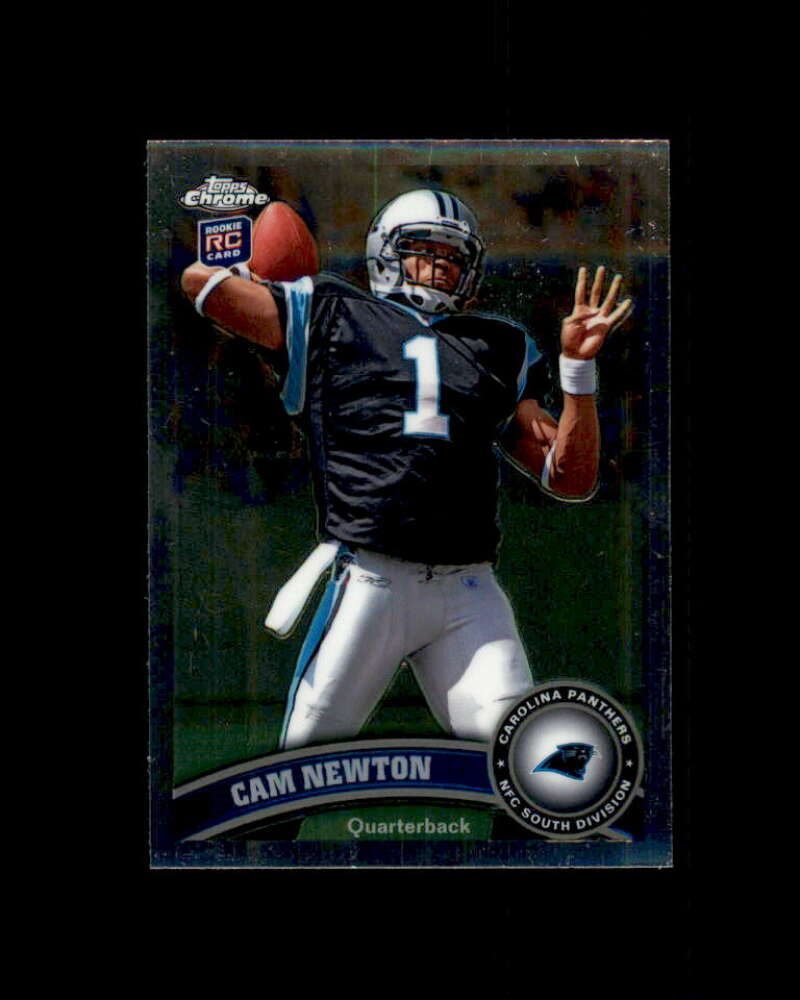Cam Newton Rookie Card 2011 Topps Chrome #1 Panthers Image 1