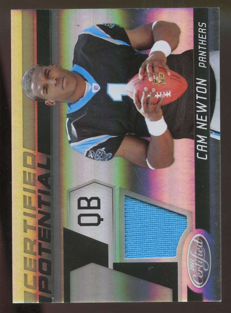 Cam Newton Rookie Card 2011 Certified Certified Potential Materials #7 Panthers Image 1