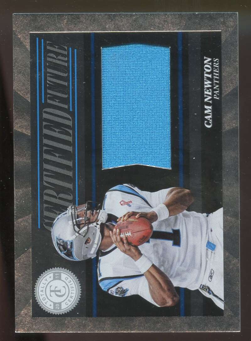 Cam Newton Rookie Card 2011 Totally Certified Future Materials #33 Panthers Image 1