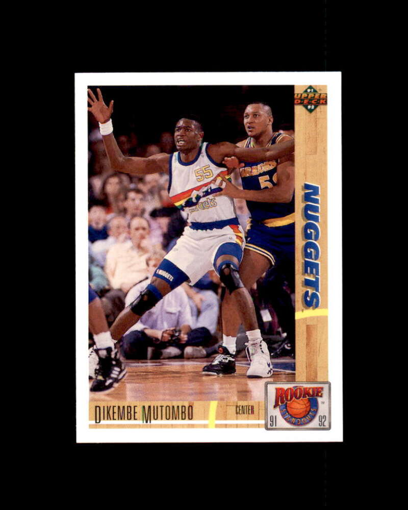 Dikembe Mutombo Card 1991-92 Upper Deck Rookie Standouts #R29 Denver Nuggets Image 1