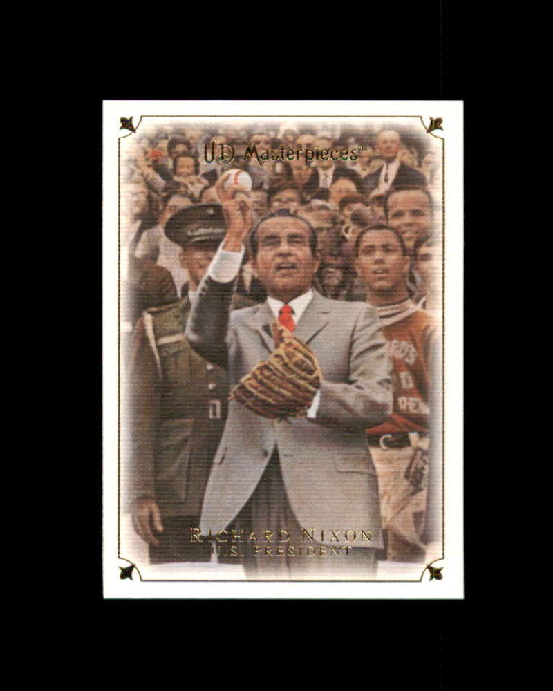 Richard Nixon Card 2007 UD Masterpieces #75 Washington Senators Image 1