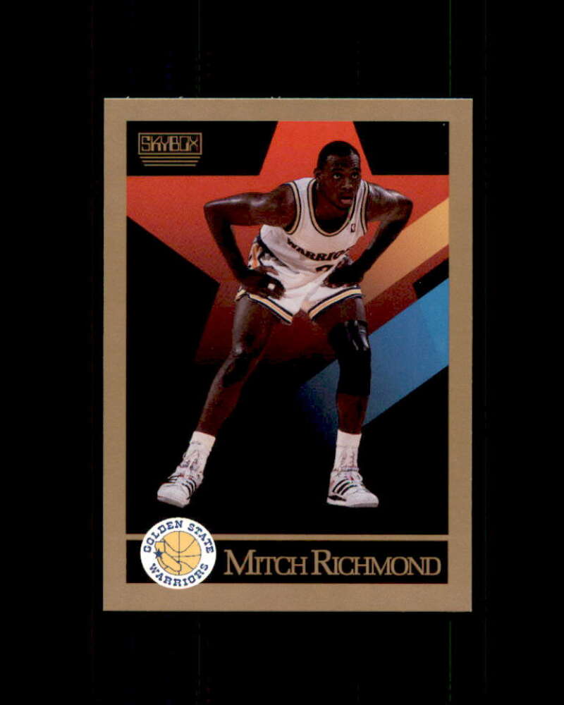 Mitch Richmond Card 1990-91 SkyBox #100 Golden State Warriors Image 1