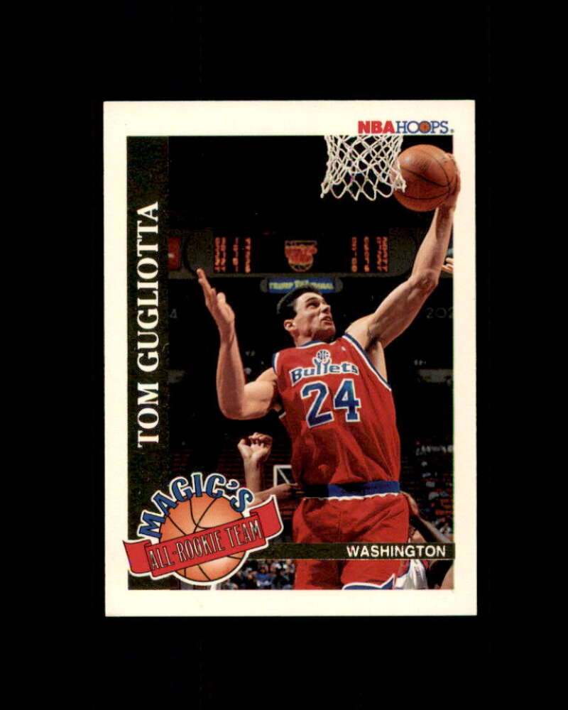 Tom Gugliotta Card 1992-93 Hoops Magic's All-Rookies #5 Washington Bullets Image 1