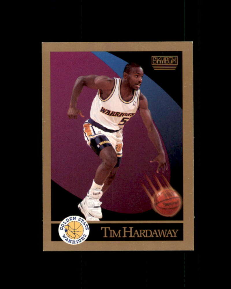 Tim Hardaway Rookie Card 1990-91 SkyBox #95 Golden State Warriors Image 1