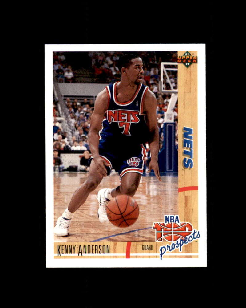 Kenny Anderson Rookie Card 1991-92 Upper Deck Top Prospects #444 Nets Image 1