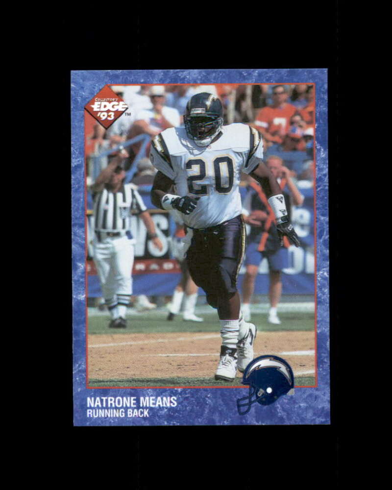 Natrone Means Rookie Card 1993 Collector's Edge #314 San Diego Chargers Image 1