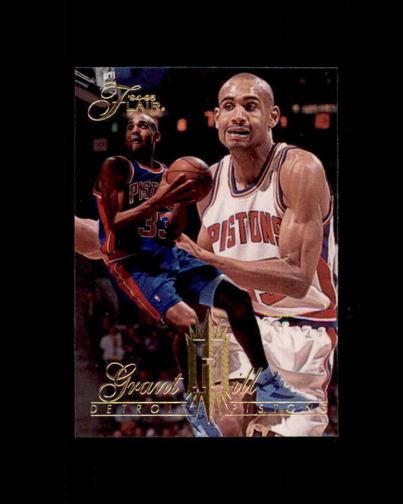 Grant Hill Rookie Card 1994-95 Flair #213 Detroit Pistons Image 1