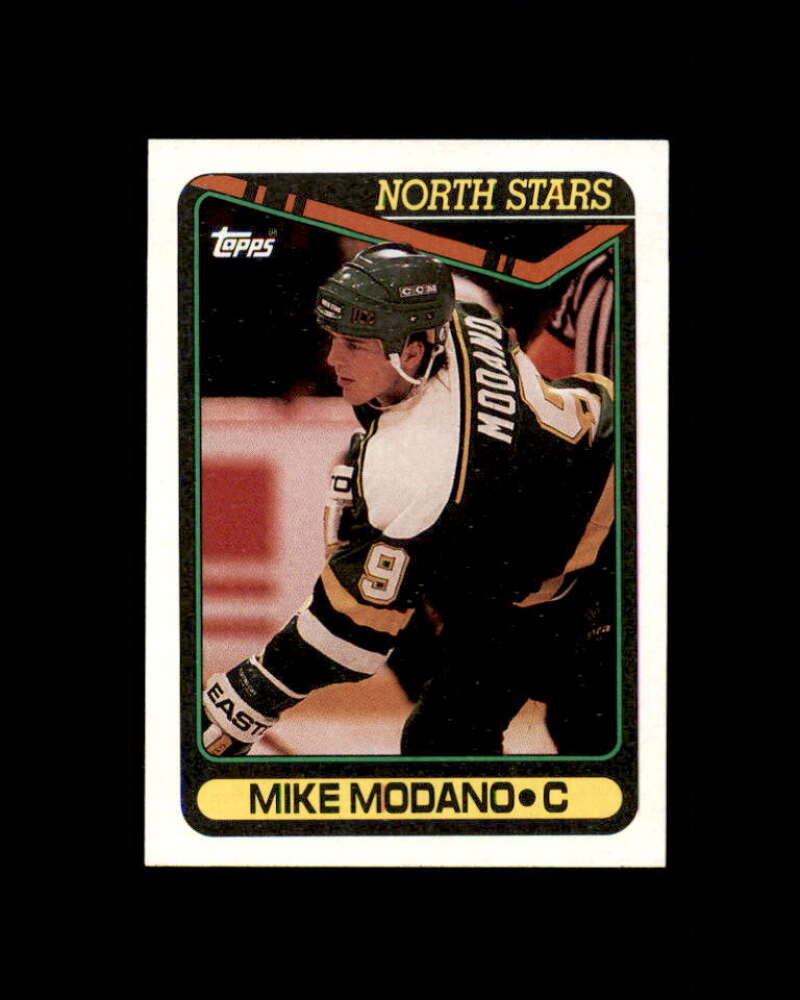 Mike Modano Rookie Card 1990-91 Topps #348 Minnesota North Stars Image 1