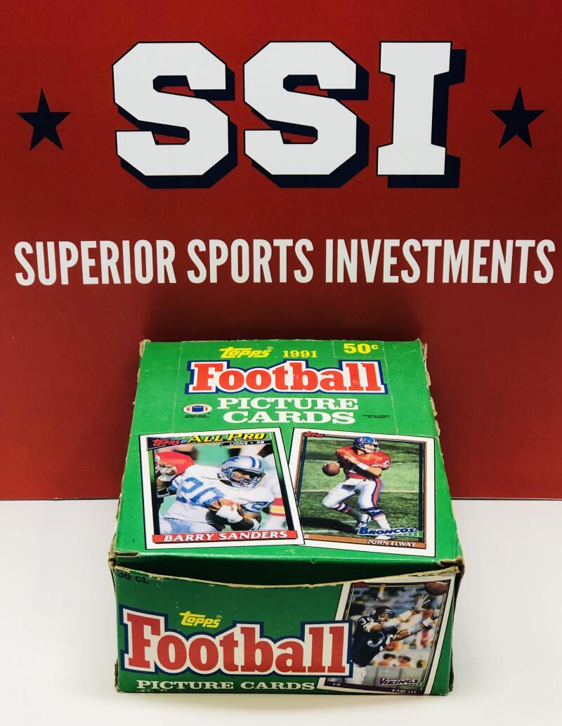 1991 Topps Football Box Image 1