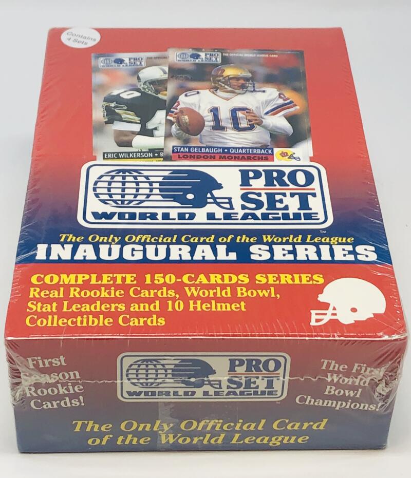 1991 Pro Set World League Inaugural Series Football Card Box Image 1