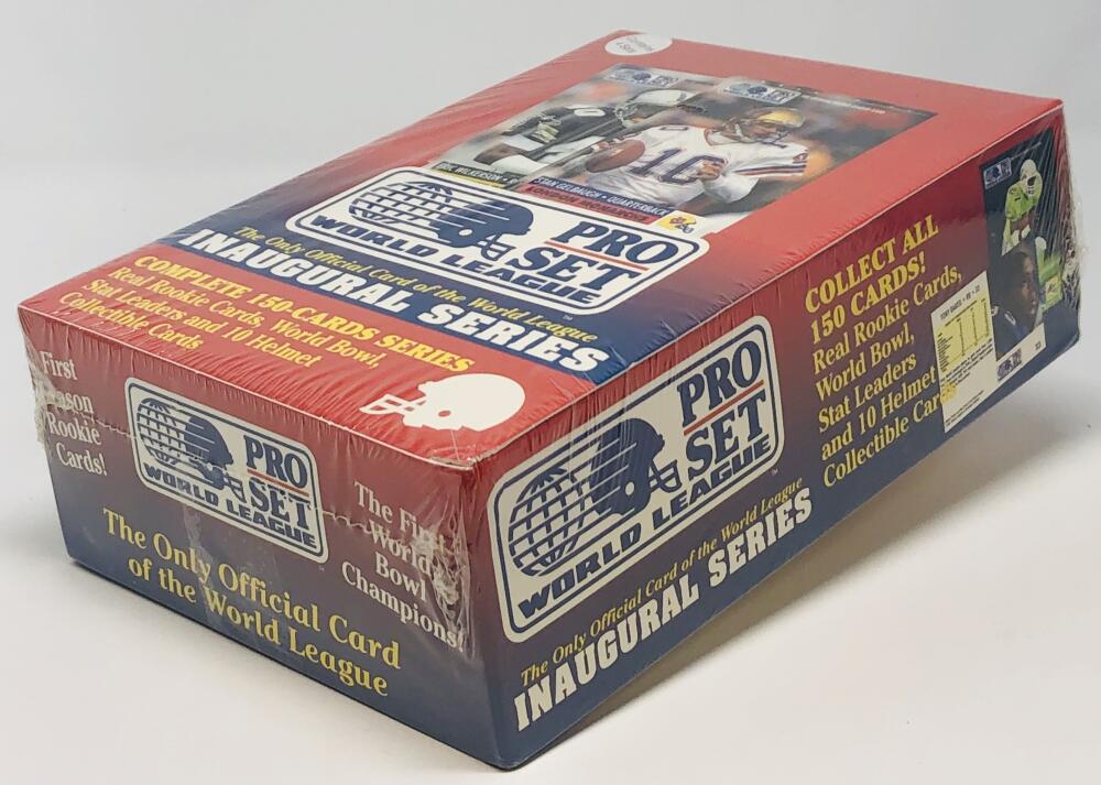 1991 Pro Set World League Inaugural Series Football Card Box Image 2