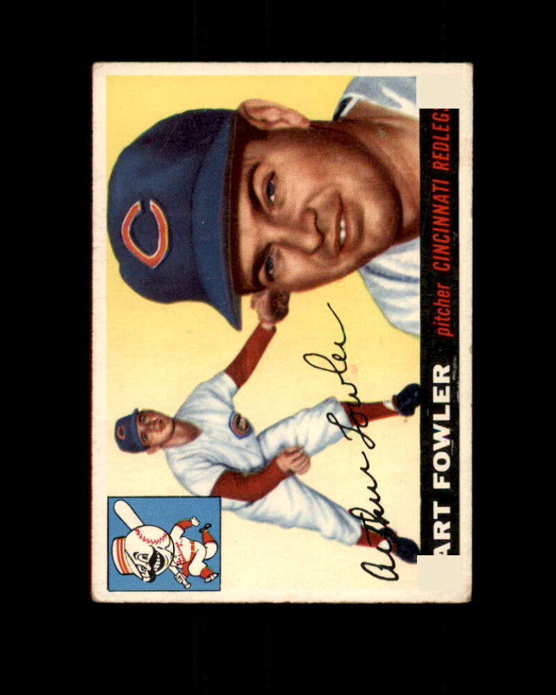 Art Fowler Rookie Card 1955 Topps #3 Cincinnati Reds Image 1