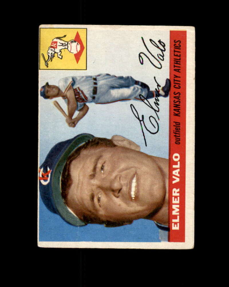 Elmer Valo Card 1955 Topps #145 Kansas City Athletics Image 1