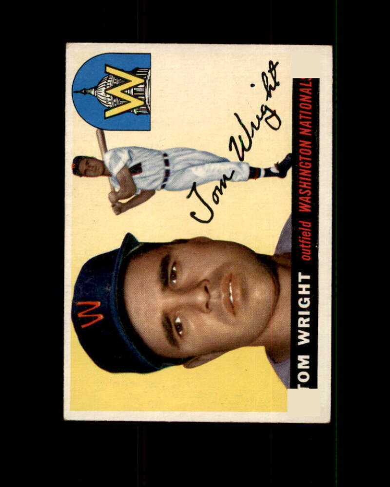 Tom Wright Card 1955 Topps #141 Washington Nationals Image 1