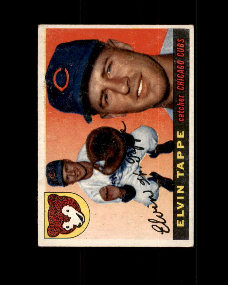 Elvin Tappe Card 1955 Topps #129 Chicago Cubs Image 1