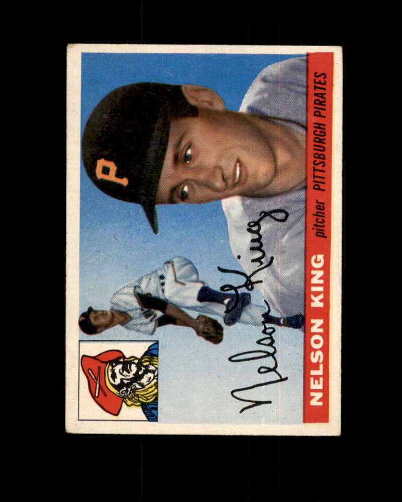 Nelson King Rookie Card 1955 Topps #112 Pittsburgh Pirates Image 1