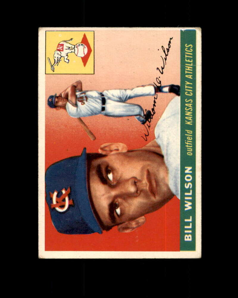 Bill Wilson Card 1955 Topps #86 Kansas City Athletics Image 1