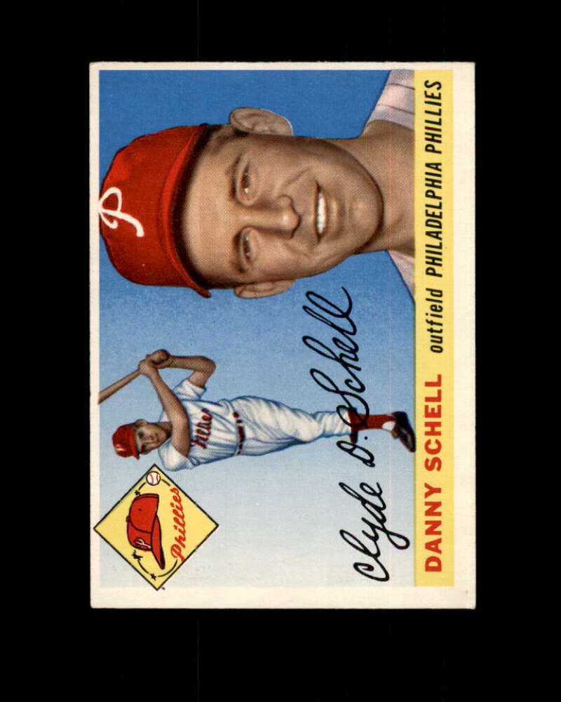 Clyde Danny Schell Rookie Card 1955 Topps #79 Philadelphia Phillies Image 1