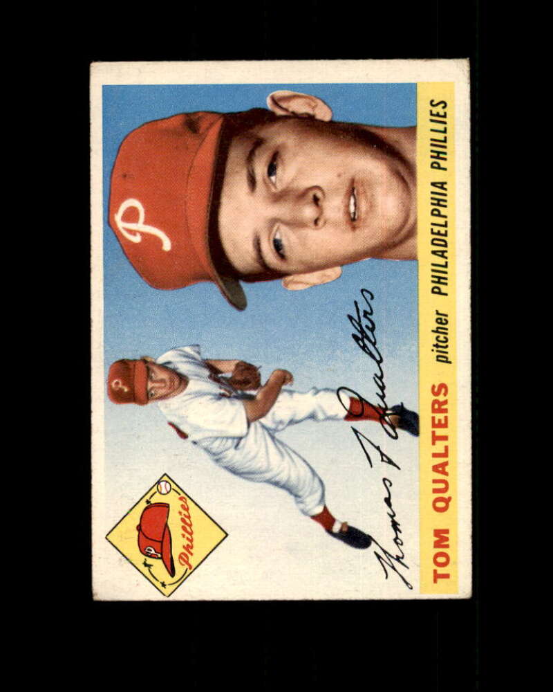 Tom Qualters Card 1955 Topps #33 Philadelphia Phillies Image 1