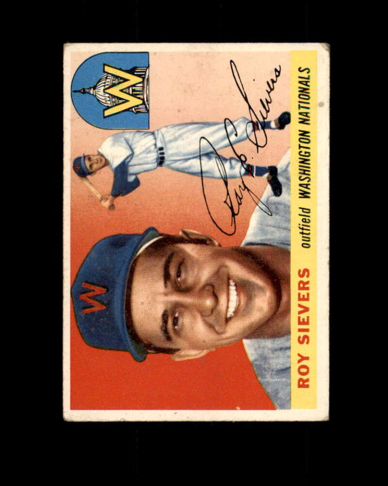 Roy Sievers Card 1955 Topps #16 Washington Nationals Image 1