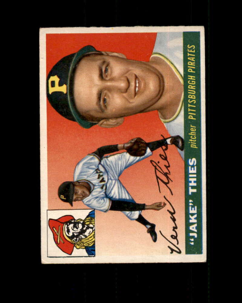 Vernon Jake Thies Rookie Card 1955 Topps #12 Pittsburgh Pirates Image 1