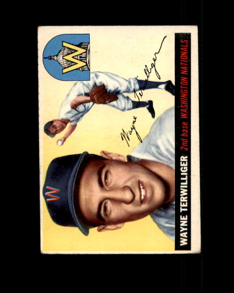 Wayne Terwilliger Card 1955 Topps #34 Washington Nationals Image 1