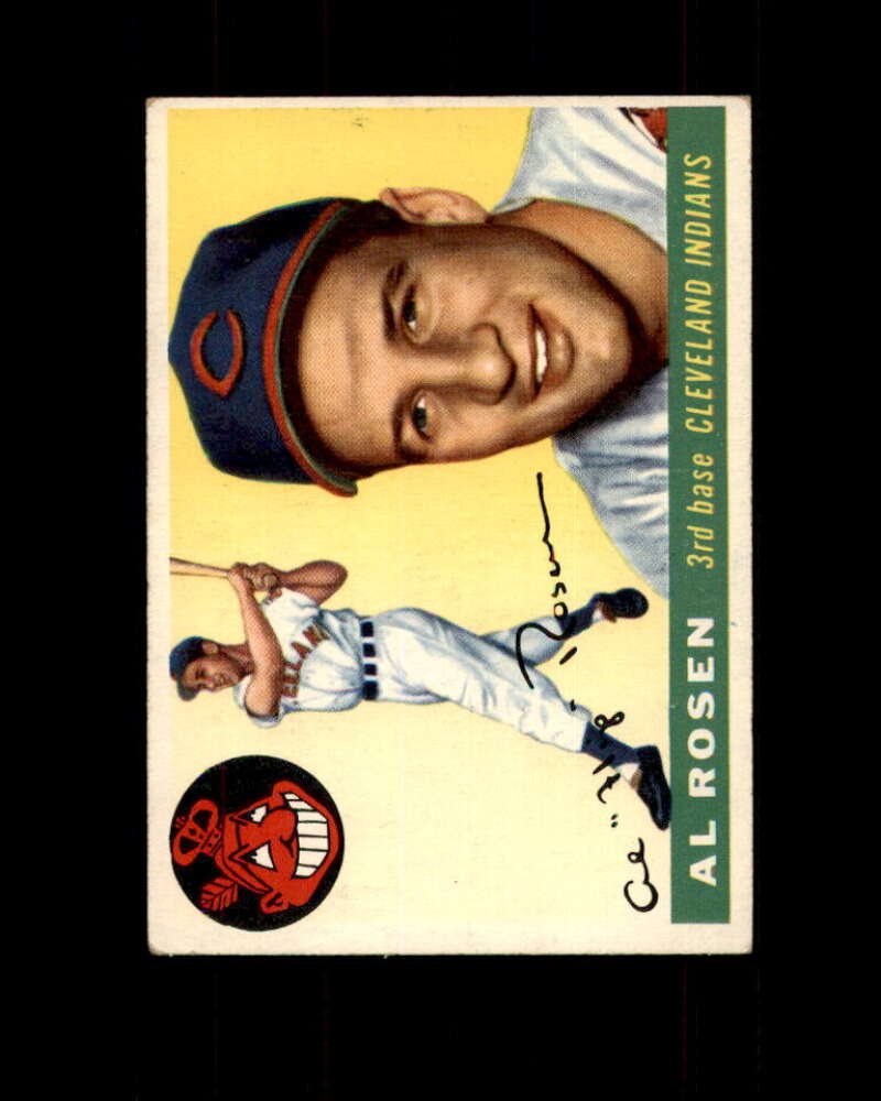 Al Rosen Card 1955 Topps #70 Cleveland Indians Image 1