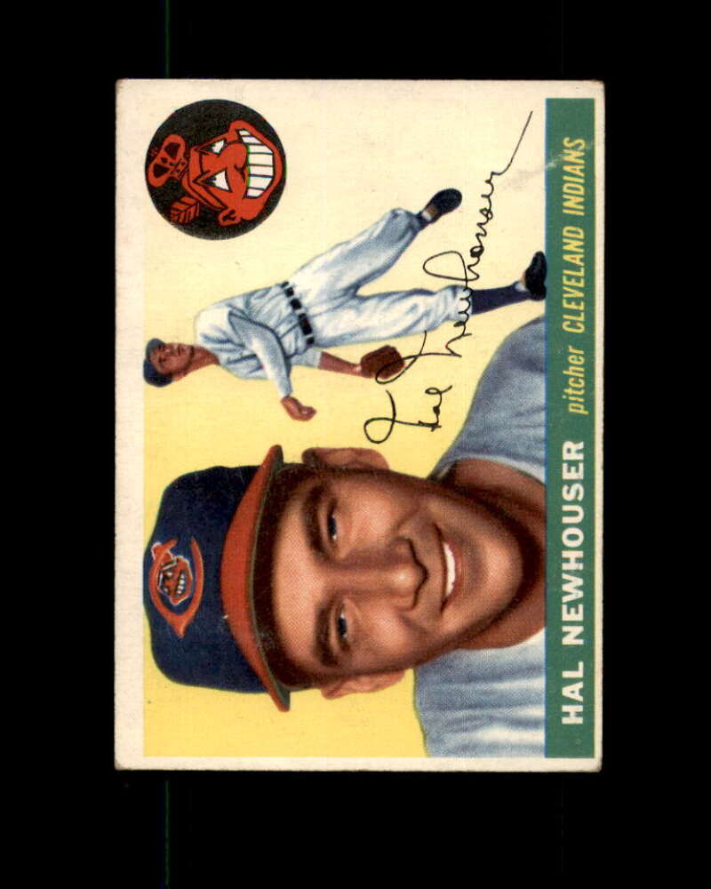 Hal Newhouser Card 1955 Topps #24 Cleveland Indians Image 1