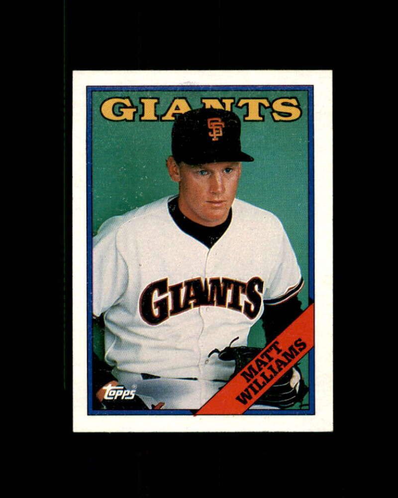 Matt Williams Rookie Card 1988 Topps #372 San Francisco Giants Image 1