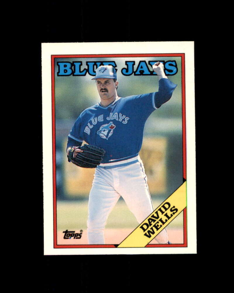 David Wells Rookie Card 1988 Topps Traded #128T Toronto Blue Jays Image 1