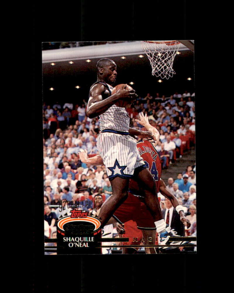 Shaquille O'Neal Rookie Card 1992-93 Stadium Club #247 Orlando Magic Image 1