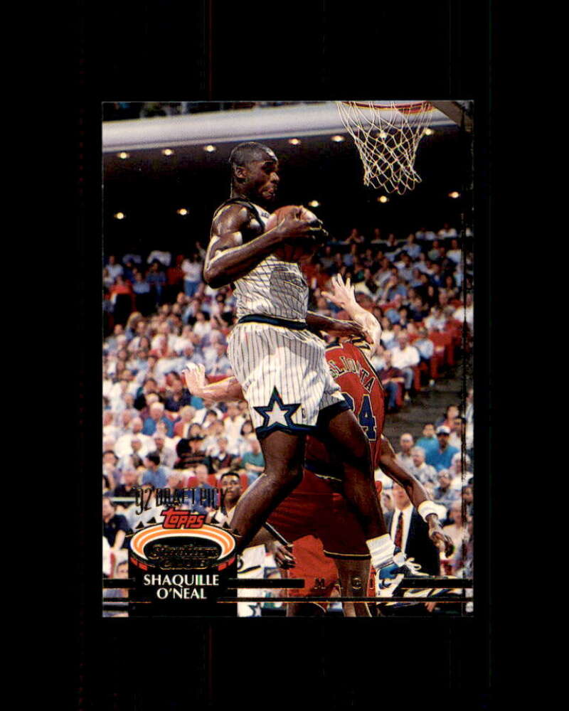 Shaquille O'Neal Rookie Card 1992-93 Stadium Club #247 Orlando Magic Image 1