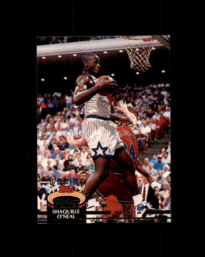 Shaquille O'Neal Rookie Card 1992-93 Stadium Club #247 Orlando Magic Image 1