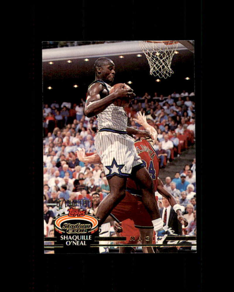 Shaquille O'Neal Rookie Card 1992-93 Stadium Club #247 Orlando Magic Image 1