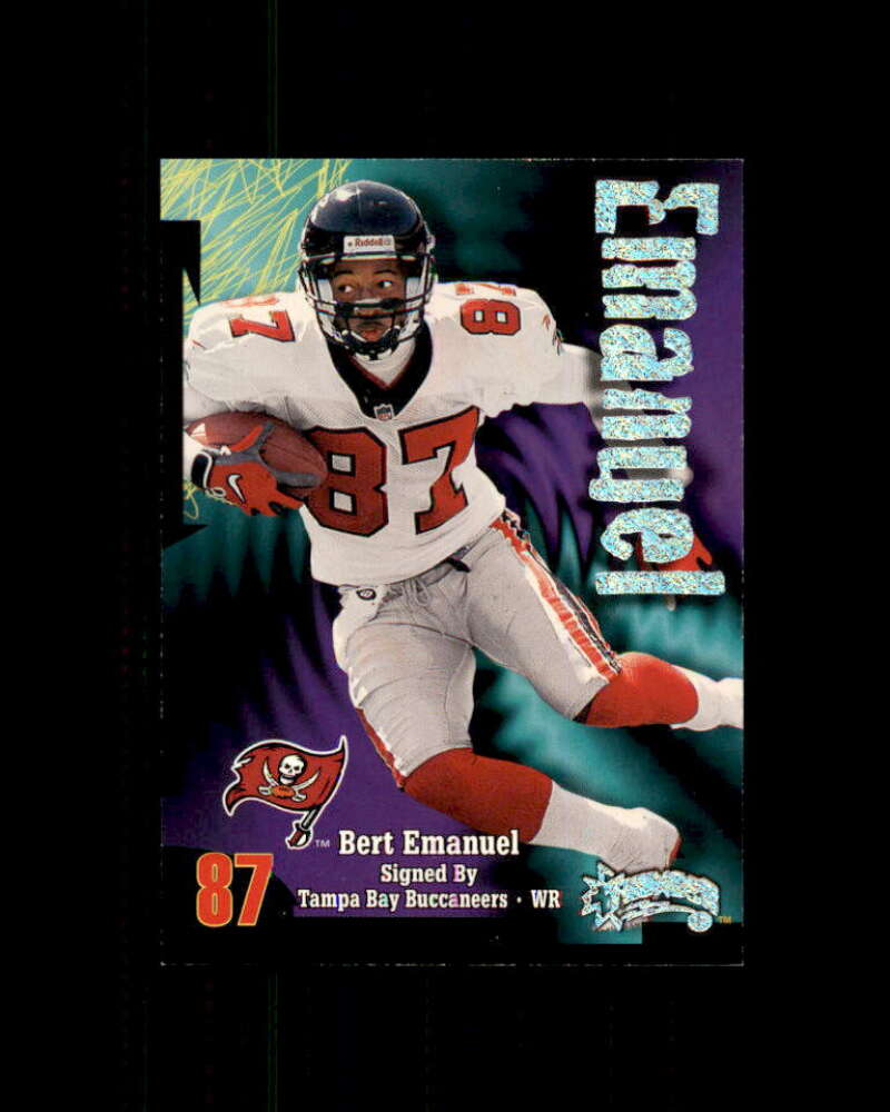 Bert Emanuel Card 2001 SkyBox Thunder Rave #189 Tampa Bay Buccaneers Image 1