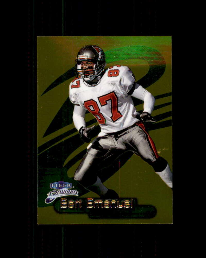 Bert Emanuel Card 1998 Fleer Brilliants Gold #46 Tampa Bay Buccaneers Image 1