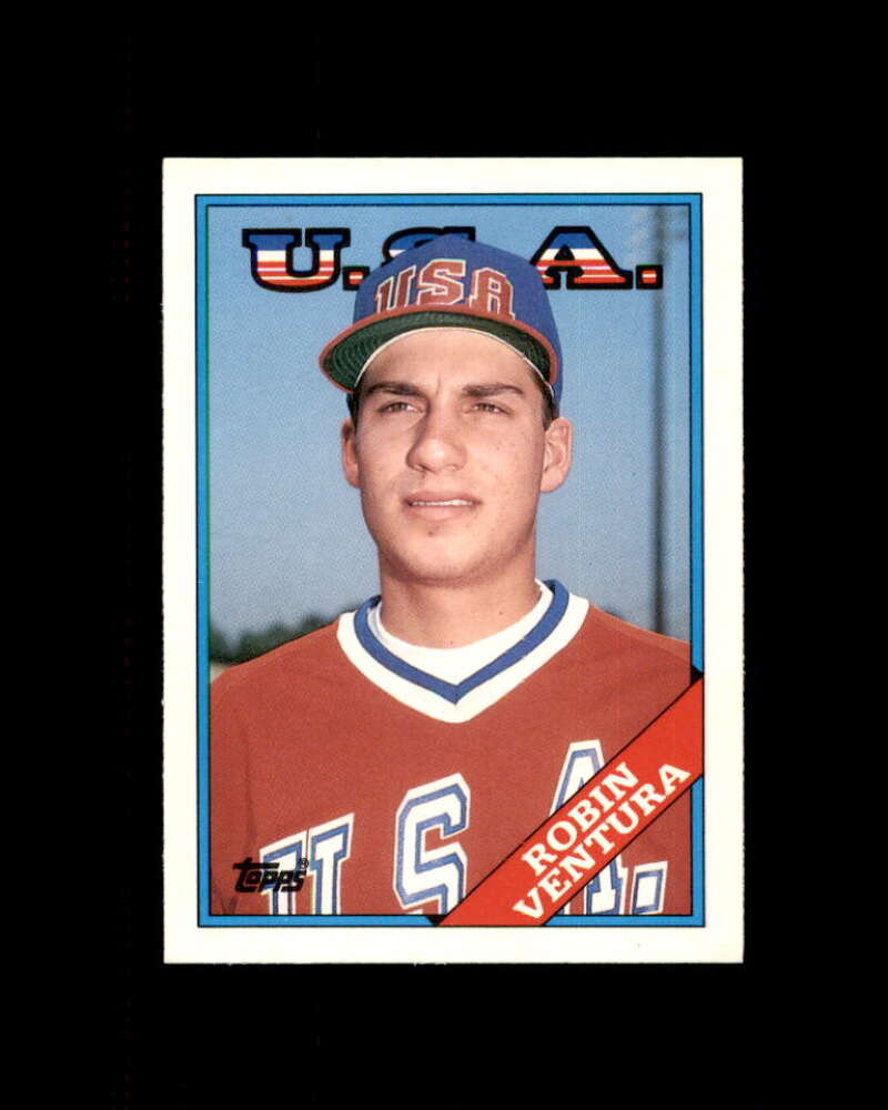 Robin Ventura OLY  Rookie Card 1988 Topps Traded #124T Team USA BB Image 1