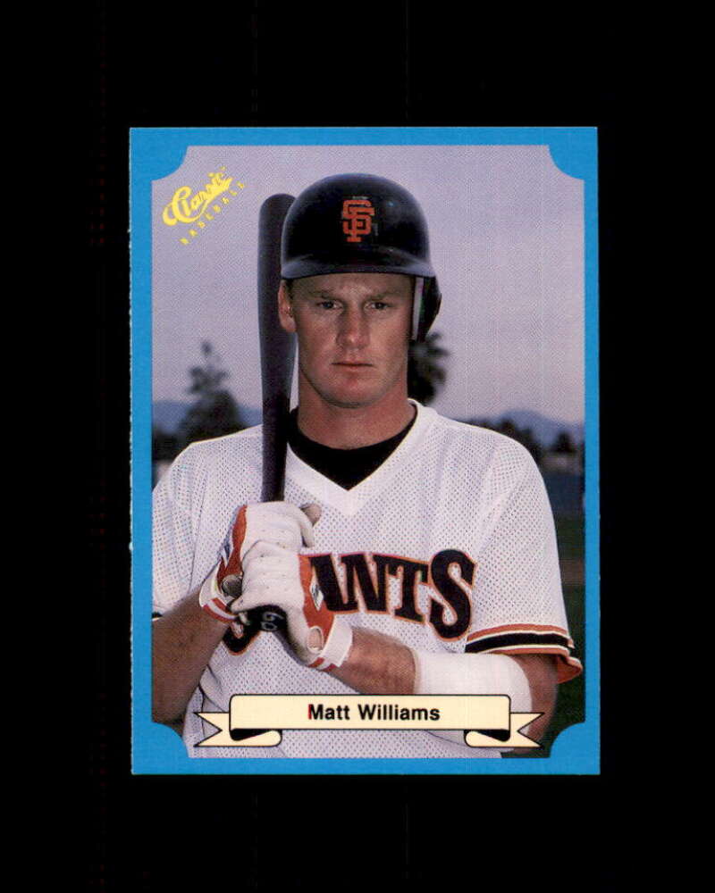 Matt Williams Card 1988 Classic Blue #246 San Francisco Giants Image 1