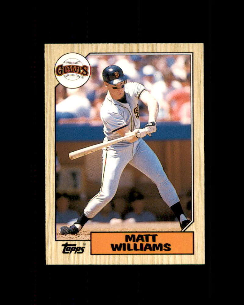 Matt Williams Rookie Card 1987 Topps Traded #129T San Francisco Giants –